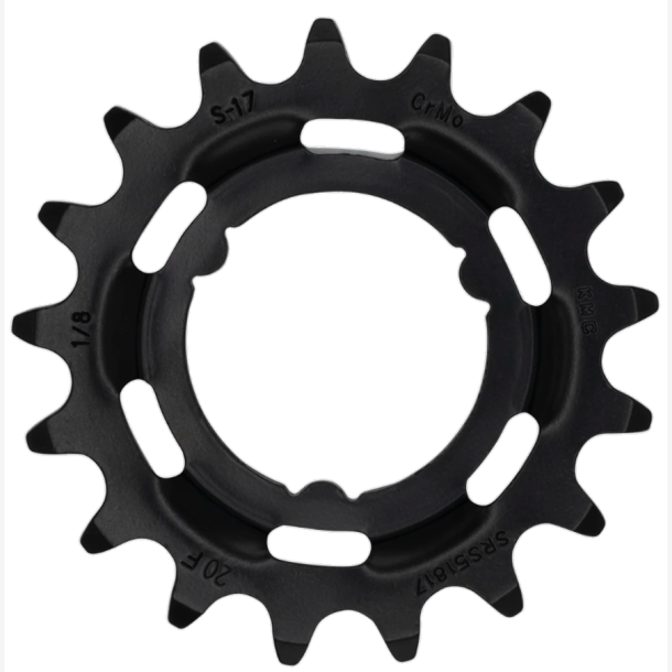 Tandhjul KMC Til Shimano 17T O-MO St�l 1/8 Tomme - Sort
