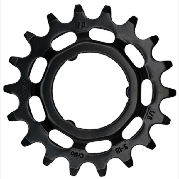Tandhjul KMC Til Shimano 18T O-MO St�l 1/8 Tomme - Sort