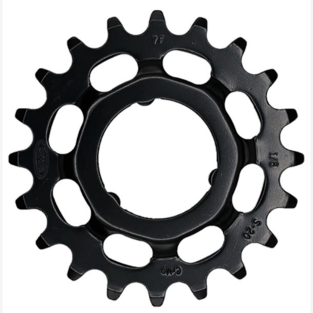 Tandhjul KMC Til Shimano 20T O-MO St�l 1/8 Tomme - Sort