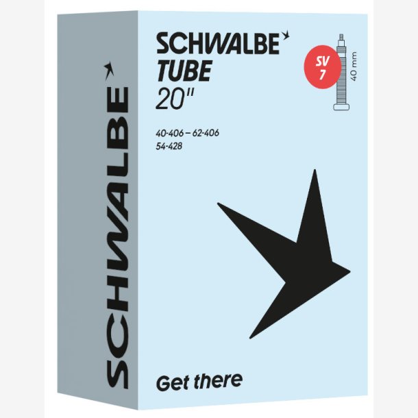 Slange Schwalbe SV7 20" / 40/62-406 - 40mm ventil