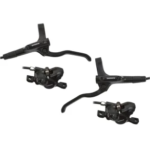 Hydraulisk skivebremses�t Shimano MT200 for og bag - uden rotor - sort