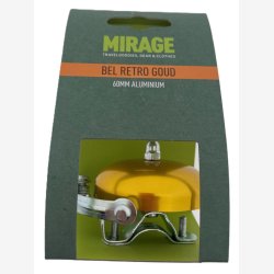 Mirage Cykelklokke Retro Classic - 60 mm - guld