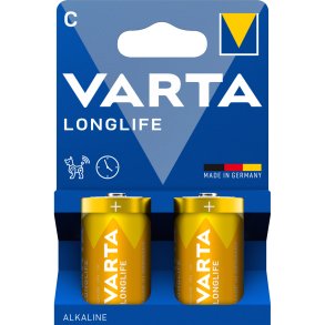 Batteri Varta Longlife Alkaline LR14 C (2x)