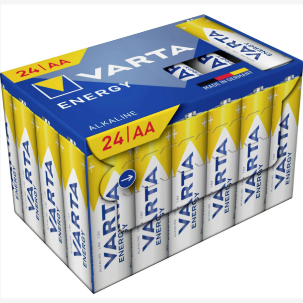 Batteri Varta Energy AA (penlite) 1,5 V - 24 stk. i �ske