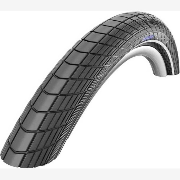 Yderd�k Schwalbe Big Apple RaceGuard 24 x 2.00" / 50-507 mm - sort med refleksion