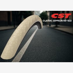 D�k CST Zeppelin 28 x 1,90'' / 50-622 - cremefarvet med refleksion