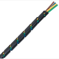 Spiralslange �15mm Elvedes (10 meter) sort