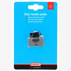 Skivebremseklodss�t Elvedes - Shimano - Organisk blanding (harpiks) - 1 par