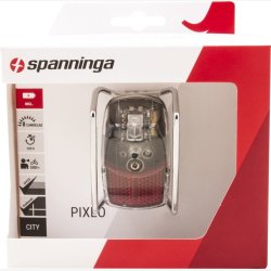 Baglygte Spanninga Pixeo XB til montering p� sk�rm - krom - med beskyttelsesbeslag