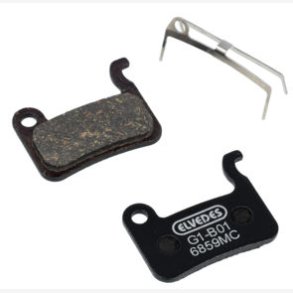 Skivebremseklodser s�t Elvedes - Shimano - Carbon Metallic Compound (halvmetalklodser) - 10 par