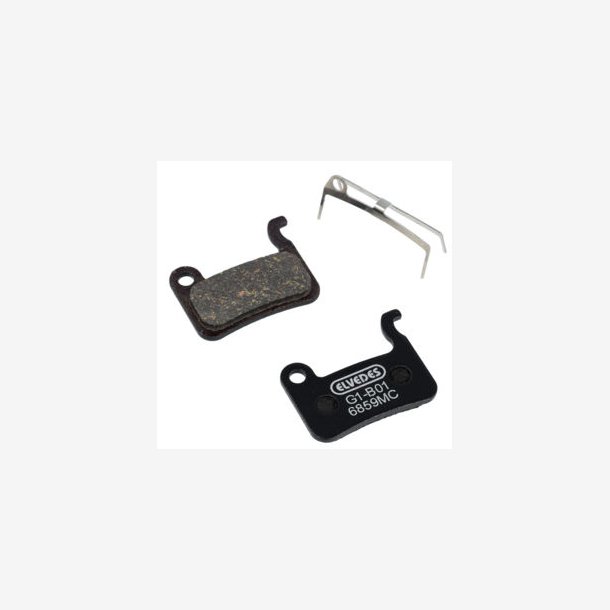 Skivebremseklodser s�t Elvedes - Shimano - Carbon Metallic Compound (halvmetalklodser) - 10 par