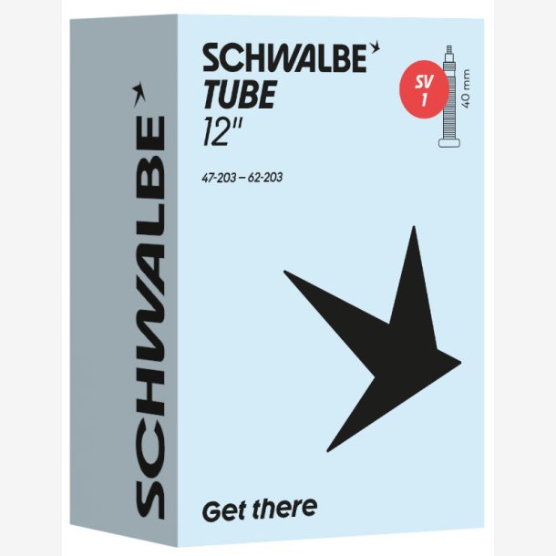 Slange Schwalbe SV1 12" / 47/62-203 40mm ventil