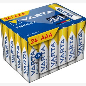 Batteri VARTA Energy Alkaline AAA/LR03 (�ske = 24 stk.)