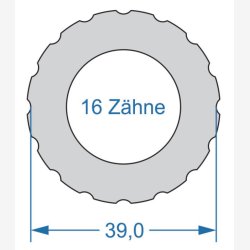 Elv�rkt�j Cyclus dobbeltsidet T16 39.0 &amp; T10 27.8