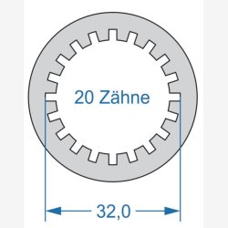 Elv�rkt�j Cyclus dobbeltsidet T6 37.0 &amp; T20 32.0