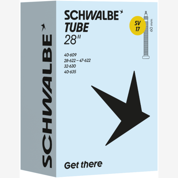 Slange Schwalbe SV17 28" 28/47-622/635 - 60mm ventil