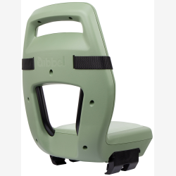 Bags�de Qibbel Junior 6+ med fodst�tter, sikkerhedssele og beskyttelsesplade - Gr�n