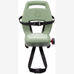 Bags�de Qibbel Junior 6+ med fodst�tter, sikkerhedssele og beskyttelsesplade - Gr�n