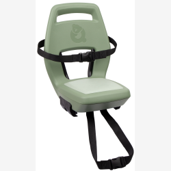 Bags�de Qibbel Junior 6+ med fodst�tter, sikkerhedssele og beskyttelsesplade - Gr�n