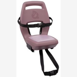 Bags�de Qibbel Junior 6+ med fodst�tter, sikkerhedssele og beskyttelsesplade - lyser�d