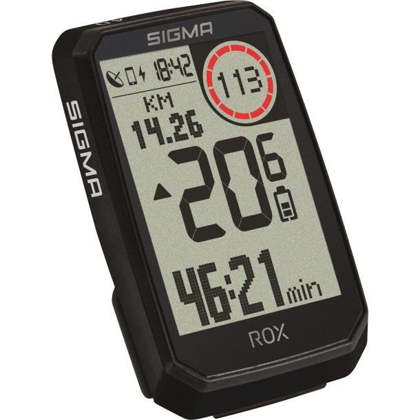 Cykelcomputer Sigma Rox 4.0 Endurance - sort