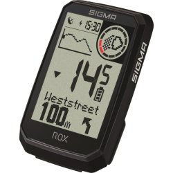 Cykelcomputer Sigma Rox 4.0 Endurance - sort