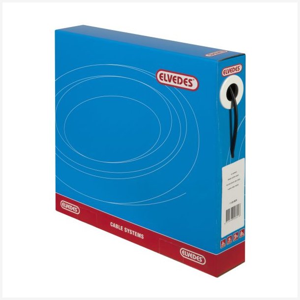 Bremsekabel Elvedes uden teflonbelgning 5,0mm / 30 meter - sort (i ske)