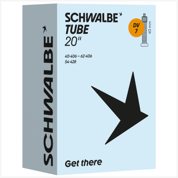 Slange Schwalbe DV7 20" 40/62-406 - 40mm ventil