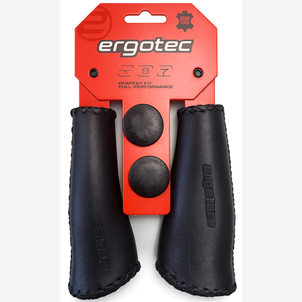 Styrgrebss�t Ergotec Monaco 135/135 mm - sort - l�der