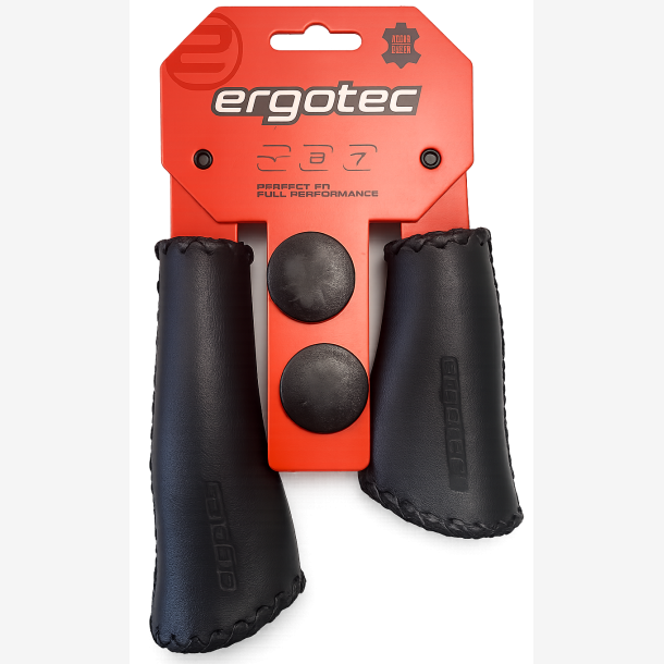 Styrgrebss�t Ergotec Monaco 135/92 mm - sort - l�der