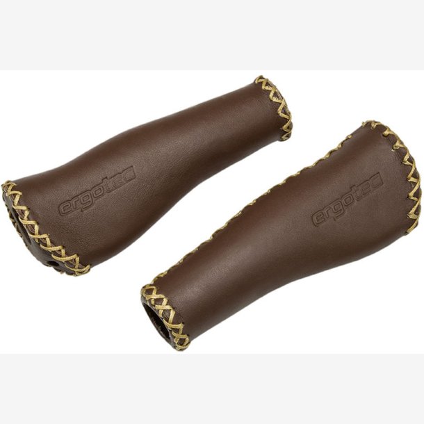 Ergonomiske greb Ergotec Monaco - 135/135 mm - chokoladebrun