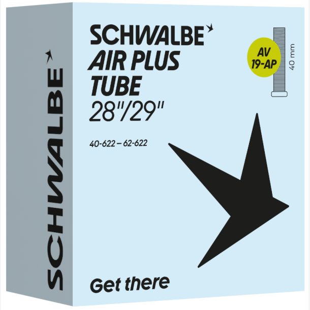 Slange Schwalbe Air Plus AV19-AP 28"/29" 40/62-622 - 40mm ventil