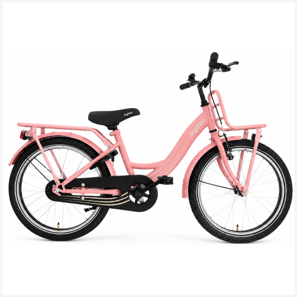 Kyoso Blossom Mauve 20" b�rnecykel med fodbremse - mat lyser�d