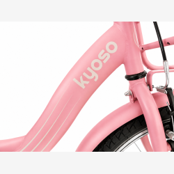 Kyoso Blossom Mauve 20" b�rnecykel med fodbremse - mat lyser�d