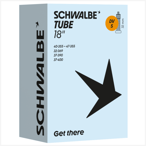 Slange Schwalbe DV5 18" / 32-47-355/400mm - 32mm ventil