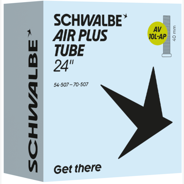 Slange Schwalbe Air Plus AV10L-AP 24" / 54-70-507mm - 40mm ventil