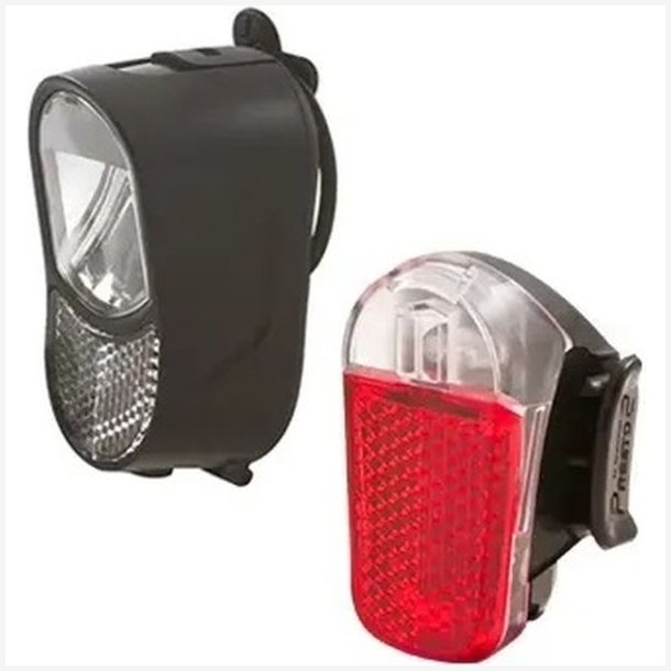 Lygtes�t Spanninga Luz XB forlygte &amp; Presto XB baglygte - batteri