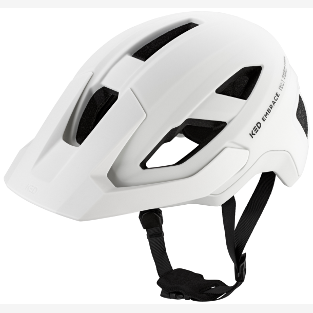 Cykelhjelm KED Embrace L (58-62cm) mat hvid