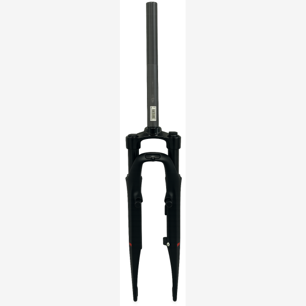 Affjedringsforgaffel 28" gevind med 1-1/8" styrr�r Zoom 730 AMS - F�lgbremse / IS skivebremse / rullebremse - matsort - QR
