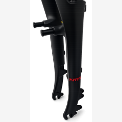 Affjedringsforgaffel 28" gevind med 1-1/8" styrr�r Zoom 730 AMS - F�lgbremse / IS skivebremse / rullebremse - matsort - QR
