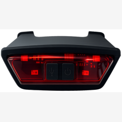 Baglygte KED Embrace MTB-hjelm - LED - USB genopladelig