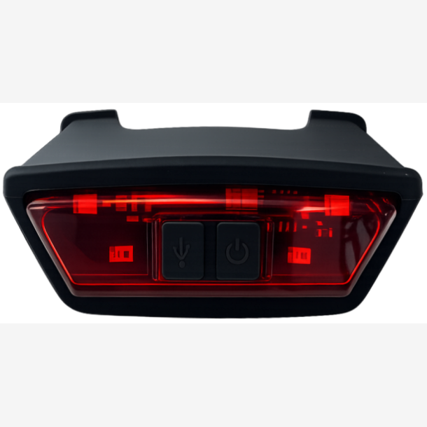 Baglygte KED Embrace MTB-hjelm - LED - USB genopladelig
