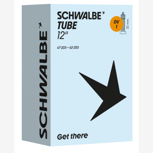 Slange Schwalbe DV 1 12" / 47/62-203mm - 32mm ventil