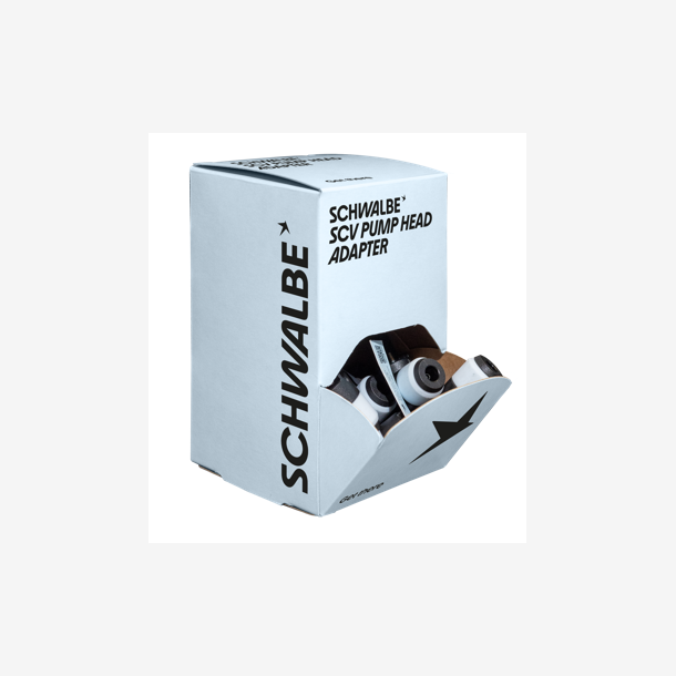 T�llerdisplay Schwalbe Clik Valve (SCV) pumpeadapter (25 stk.)