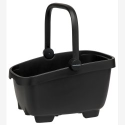 Genbrugscykelkurv (hund) New Looxs Clipper 28 liter - 49 x 37 x 29 cm - sort