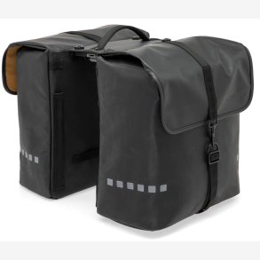Dobbelt cykeltaske New Looxs Odense Double MIK 39 liter 34 x 16 x 38 cm (x2) - sort