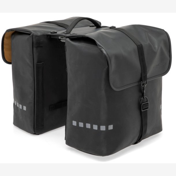 Dobbelt cykeltaske New Looxs Odense Double MIK 39 liter 34 x 16 x 38 cm (x2) - sort