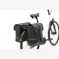 Dobbelt cykeltaske New Looxs Odense Double MIK 39 liter 34 x 16 x 38 cm (x2) - sort