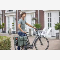 Dobbelt cykeltaske New Looxs Odense Double MIK 39 liter 34 x 16 x 38 cm (x2) - sort
