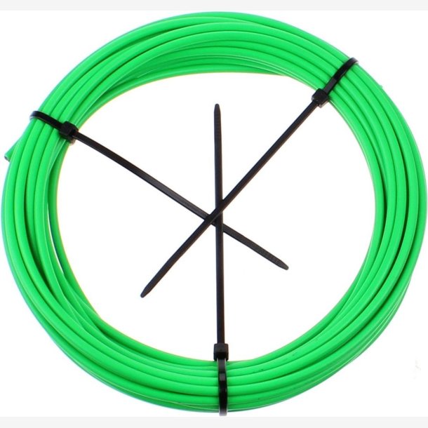 Bremse yderkappe (bremse) Elvedes med Teflon foring 4,9mm - 10 meter p rulle - neongrn